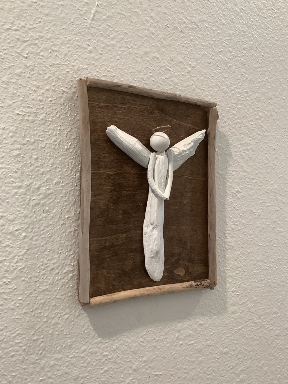 Driftwood Art , Driftwood Angel, Driftwood Angel Wall Art, Angel Wall Art - Picture 3 of 5